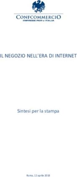 IL NEGOZIO NELL'ERA DI INTERNET - Sintesi per la stampa - Roma, 12 aprile 2018 - Confcommercio