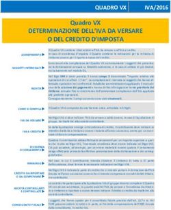 DETERMINAZIONE DELL'IVA DA VERSARE O DEL CREDITO D'IMPOSTA