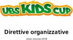 Direttive organizzative - (Stato: dicembre 2019) - UBS Kids Cup Team