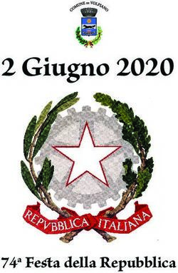 2 Giugno 2020 - 74a Festa della Repubblica - Comune di Volpiano