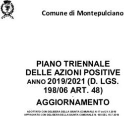 PIANO TRIENNALE DELLE AZIONI POSITIVE ANNO 2019/2021 (D. LGS. 198/06 ART. 48) AGGIORNAMENTO - Comune di Montepulciano