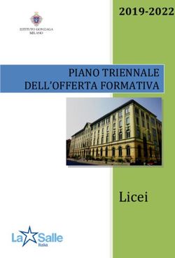 Licei - PIANO TRIENNALE DELL'OFFERTA FORMATIVA 2019-2022 - Istituto Gonzaga