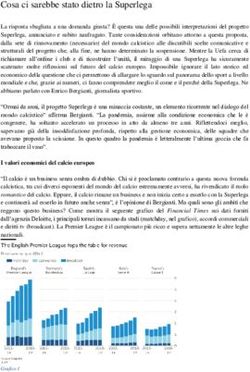 Cosa ci sarebbe stato dietro la Superlega - Gazzetta Lodigiana
