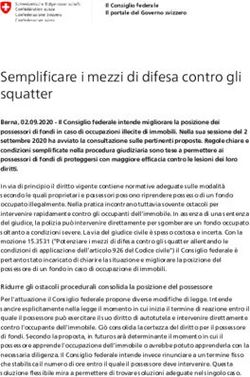 Semplificare i mezzi di difesa contro gli squatter