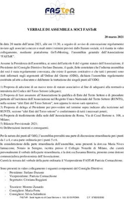 VERBALE DI ASSEMBLEA SOCI FASTER - ASSOCIAZIONE FASTER