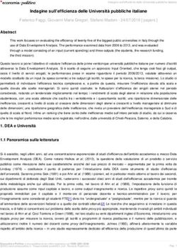 Indagine sull'efficienza delle Universit&agrave; pubbliche italiane - Economia e Politica