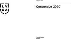 Consuntivo 2020 Città di Lugano - Città di Lugano