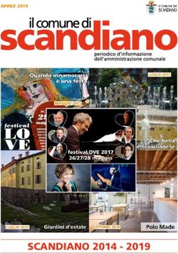SCANDIANO 2014 2019 - APRILE 2019 - Comune di Scandiano