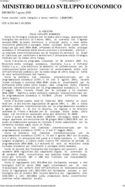 MINISTERO DELLO SVILUPPO ECONOMICO - DECRETO 7 agosto 2020 - Istituto Comprensivo ...