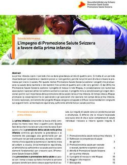 L'impegno di Promozione Salute Svizzera a favore della prima infanzia