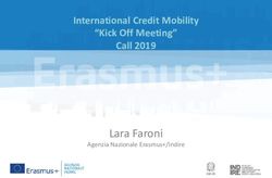 Lara Faroni - International Credit Mobility "Kick Off Meeting" Call 2019 - Agenzia Nazionale Erasmus+/Indire - Erasmus plus
