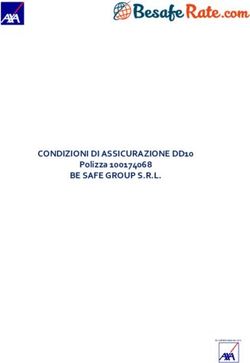 CONDIZIONI DI ASSICURAZIONE DD10 BE SAFE GROUP S.R.L - Polizza 100174068