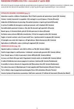 RASSEGNA STAMPA CGIL FVG - mercoled&igrave; 1 aprile 2020