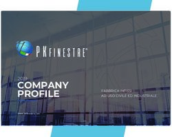 PKFINESTRE COMPANY PROFILE 2019