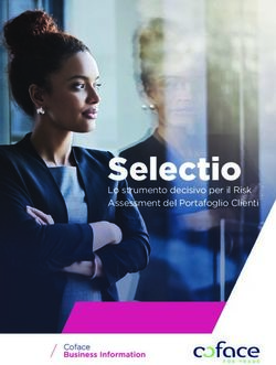 Selectio Lo strumento decisivo per il Risk Assessment del Portafoglio Clienti