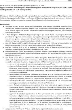 Aggiornamento del Piano Energetico Ambientale Regionale: modifiche ed integrazioni alle DGR n. 1390 dell'8 agosto 2017 e n. 1424 del 2 agosto ...