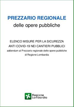 PREZZARIO REGIONALE delle opere pubbliche - ELENCO MISURE PER LA SICUREZZA ANTI COVID-19 NEI CANTIERI PUBBLICI - Regione ...