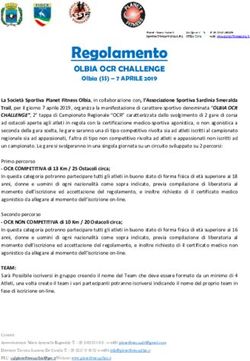Regolamento OLBIA OCR CHALLENGE - Olbia (SS) - 7 APRILE 2019