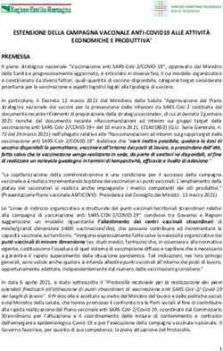 ESTENSIONE DELLA CAMPAGNA VACCINALE ANTI-COVID19 ALLE ATTIVITÀ ECONOMICHE E PRODUTTIVA'