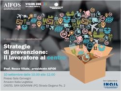 STRATEGIE DI PREVENZIONE: IL LAVORATORE AL CENTRO - AIFOS