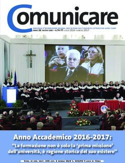 Anno Accademico 2016-2017: "La formazione non è solo la 'prima missione' dell'università, è ragione storica del suo esistere" ...