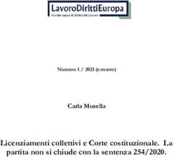 Licenziamenti collettivi e Corte costituzionale. La partita non si chiude con la sentenza 254/2020 - Carla Musella