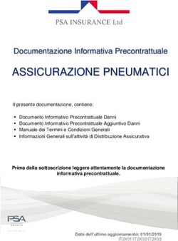 ASSICURAZIONE PNEUMATICI - Documentazione Informativa Precontrattuale - PSA Insurance