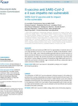 IL VACCINO ANTI SARS-COV-2 E IL SUO IMPATTO NEI VULNERABILI