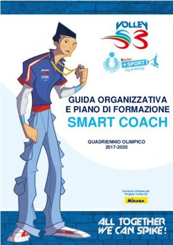 SMART COACH GUIDA ORGANIZZATIVA E PIANO DI FORMAZIONE - QUADRIENNIO OLIMPICO 2017-2020