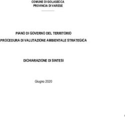 PIANO DI GOVERNO DEL TERRITORIO PROCEDURA DI VALUTAZIONE AMBIENTALE STRATEGICA DICHIARAZIONE DI SINTESI - Giugno 2020