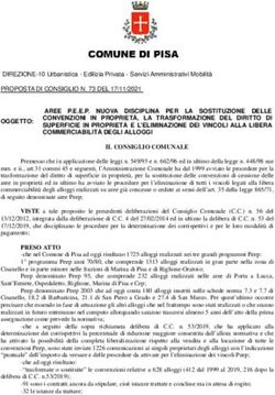 AREE P.E.E.P. NUOVA DISCIPLINA PER LA SOSTITUZIONE DELLE CONVENZIONI IN PROPRIET&Agrave;, LA TRASFORMAZIONE DEL DIRITTO DI SUPERFICIE IN PROPRIET&Agrave; E ...