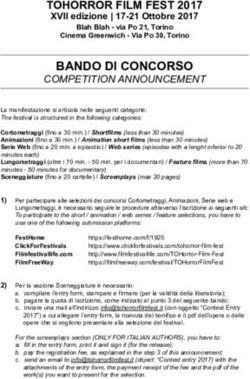 BANDO DI CONCORSO TOHORROR FILM FEST 2017 - XVII edizione | 17-21 Ottobre 2017 - TOHorror Fantastic Film Fest