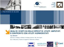 ANALISI CINETICA DELLO SPRINT DI ATLETI AMPUTATI E CONFRONTO CON ATLETI NORMODOTATI