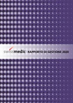 RAPPORTO DI GESTIONE 2020 - Swissmedic