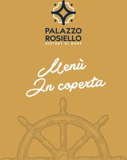 Menù In coperta - Palazzo Rosiello