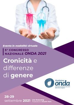 Cronicità e differenze - 28-29 settembre 2021 - Fondazione Onda