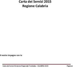 Carta dei Servizi 2015 Regione Calabria - Il nostro impegno con te