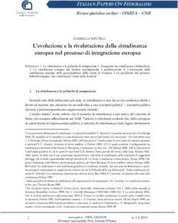 L'evoluzione e la rivalutazione della cittadinanza europea nel processo di integrazione europea