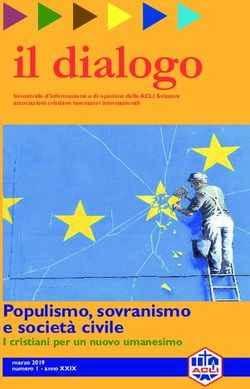 Il dialogo - Populismo, sovranismo e societ&agrave; civile I cristiani per un nuovo umanesimo - ACLI Svizzera