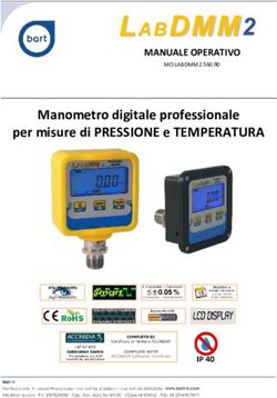 LL AA BBDDMMMM2 Manometro digitale professionale per misure di PRESSIONE e TEMPERATURA - Bart Manometri