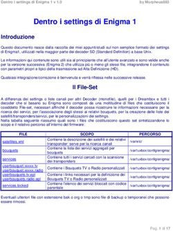 Dentro i settings di Enigma