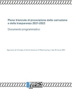 Piano triennale di prevenzione della corruzione e della trasparenza 2021-2023 Documento programmatico - Approvato dal Consiglio di Amministrazione ...