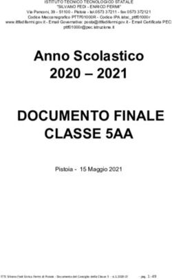 DOCUMENTO FINALE CLASSE 5AA - Anno Scolastico 2020 2021