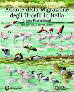 Atlante della Migrazione degli Uccelli in Italia - non-Passeriformi FERNANDO SPINA & STEFANO VOLPONI - Ispra