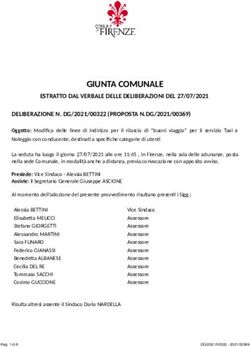 GIUNTA COMUNALE ESTRATTO DAL VERBALE DELLE DELIBERAZIONI DEL 27/07/2021