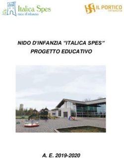 NIDO D'INFANZIA "ITALICA SPES" PROGETTO EDUCATIVO - A. E. 2019-2020