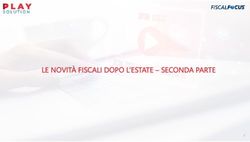 LE NOVITÀ FISCALI DOPO L'ESTATE - SECONDA PARTE
