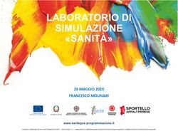 LABORATORIO DI SIMULAZIONE "SANITÀ" - 28 MAGGIO 2020 FRANCESCO MOLINARI - Sportello Appalti Imprese