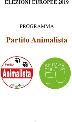 Partito Animalista ELEZIONI EUROPEE 2019 - PROGRAMMA