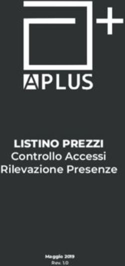 LISTINO PREZZI Controllo Accessi Rilevazione Presenze - Maggio 2019